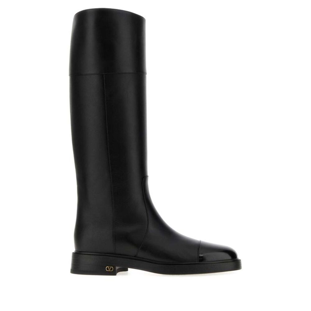 Valentino Garavani Women Black Leather Zimmy Boots